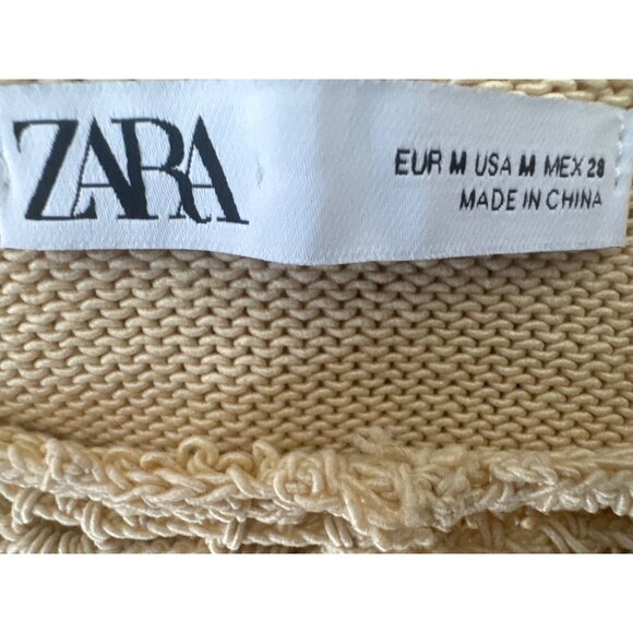 ZARA Medium Dark Beige Vintage Knit Sweater - Picture 3 of 13